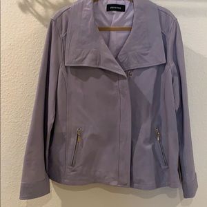 Elena Miro Leather Moto Jacket - Size 16 NWOT